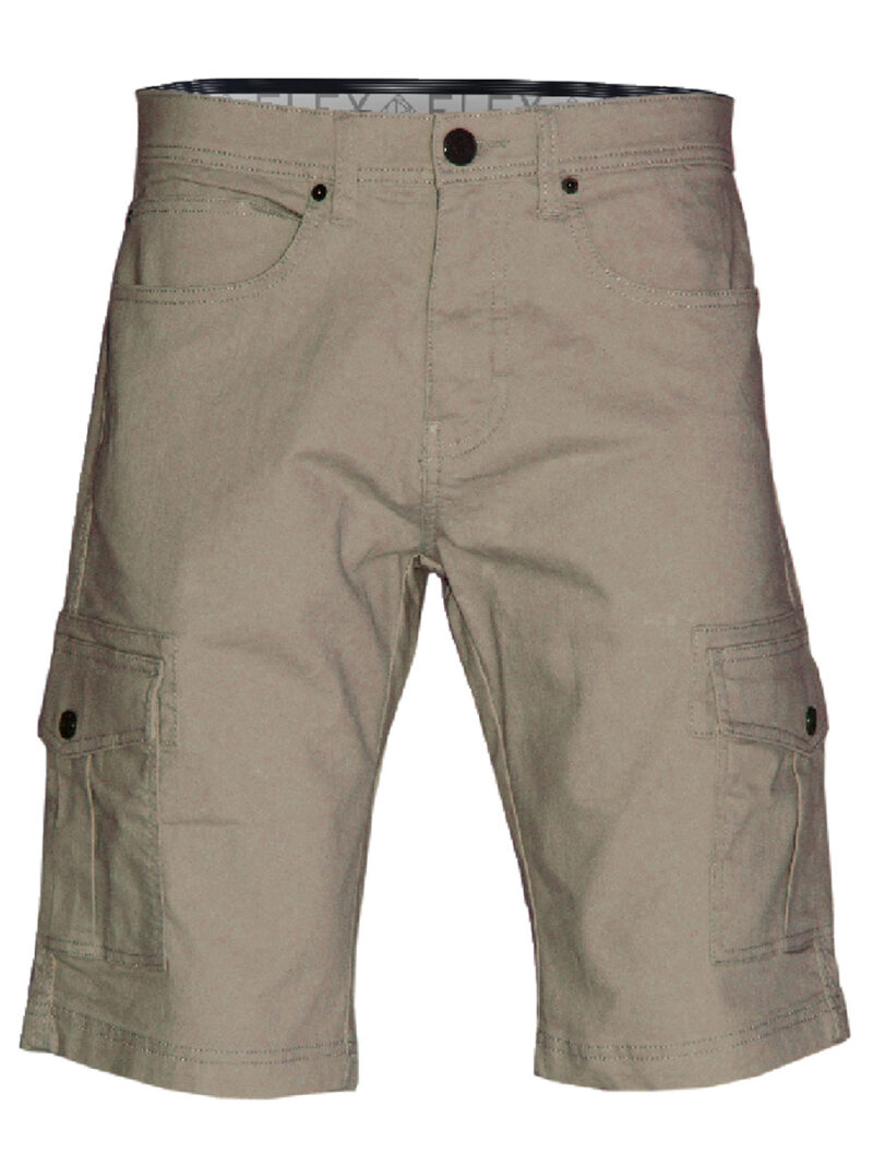Point Zero Bermuda 7065550 comfortable and stretchy multi-pocket cargo style beige color