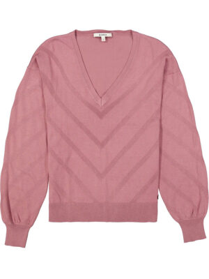 Garcia V20247 sweater in soft and supple knit pink color