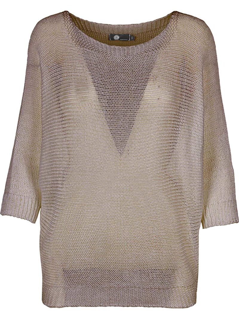 Chandail M Italy 33-1395NOS en tricot taupe