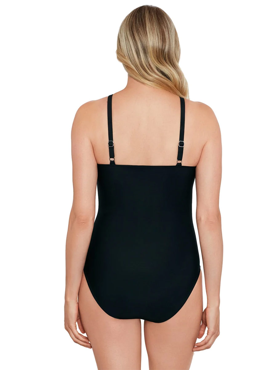 Tankini with Mesh Insert at Neckline