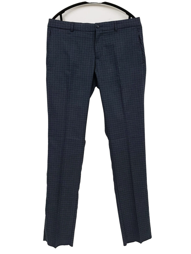 Bertini M1923E187 mini check trousers in stretchy and comfortable fabrics