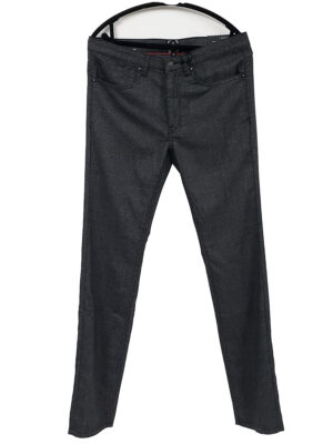 Pantalon habillé Point Zero 7359814 en tissus extensible texturé couleur noir