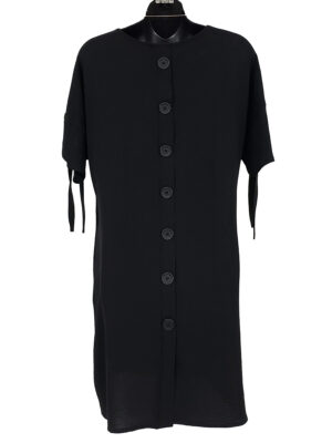 Robe longue Bali 8152 noir, légère, souple et confortable dos