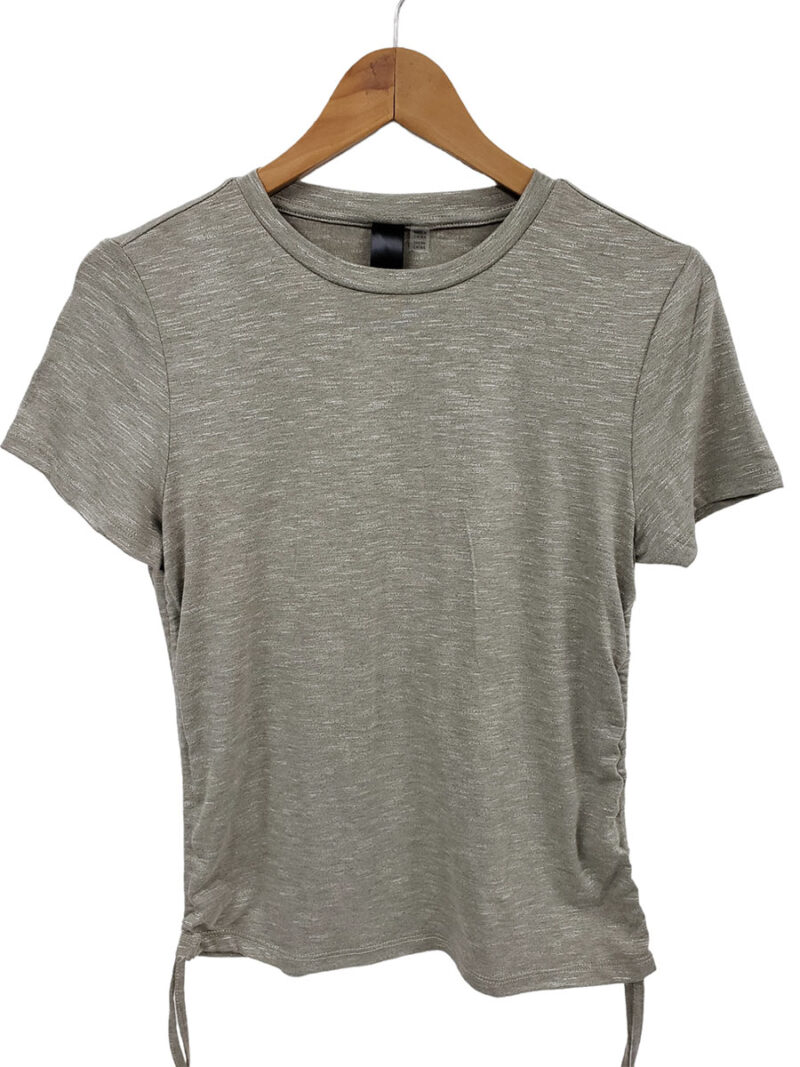 Motion MOK4906 short sleeve t-shirt with drawstring waist kaki color