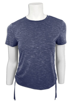 Motion MOK4906 short sleeve t-shirt with drawstring waist navy color