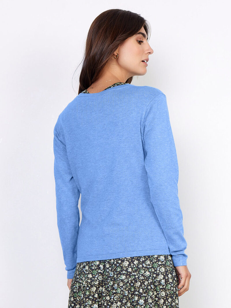 Soya Concept PS-39005 cardigan in soft and comfortable knit blue color