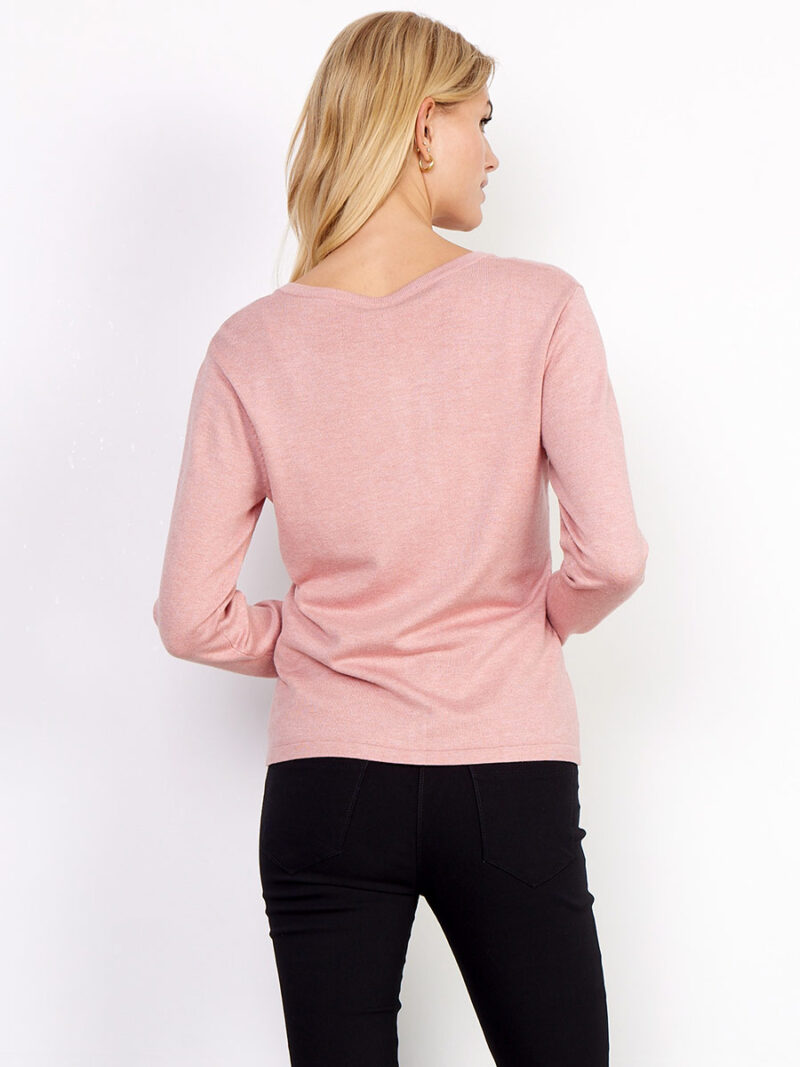 Soya Concept PS-39005 cardigan in soft and comfortable knit pink color