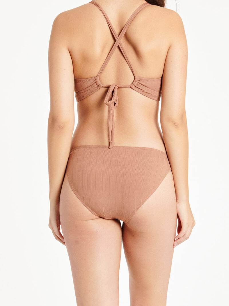 Culotte maillot bikini Nass-Eau NEBEAW01189B taille régulière couleur mocha