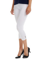 Modes Gitane Stretchy, light and comfortable LG01 leggings with 3 buttons white color