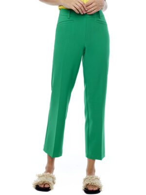 Pantalon UP 67735 confortable taille enfilable et panneau minceur couleur vert émeraude