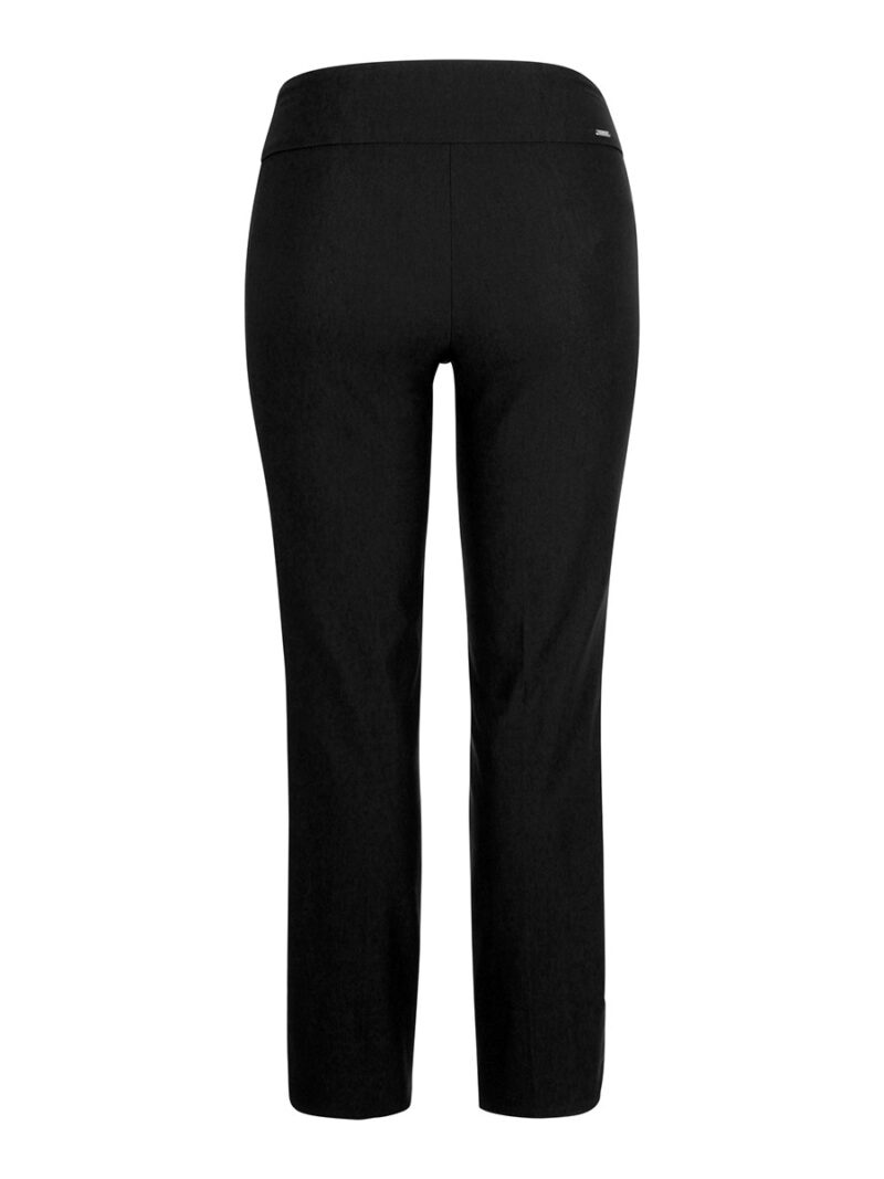 UP 65027A stretch and comfortable ankle pants with pull-on waist black