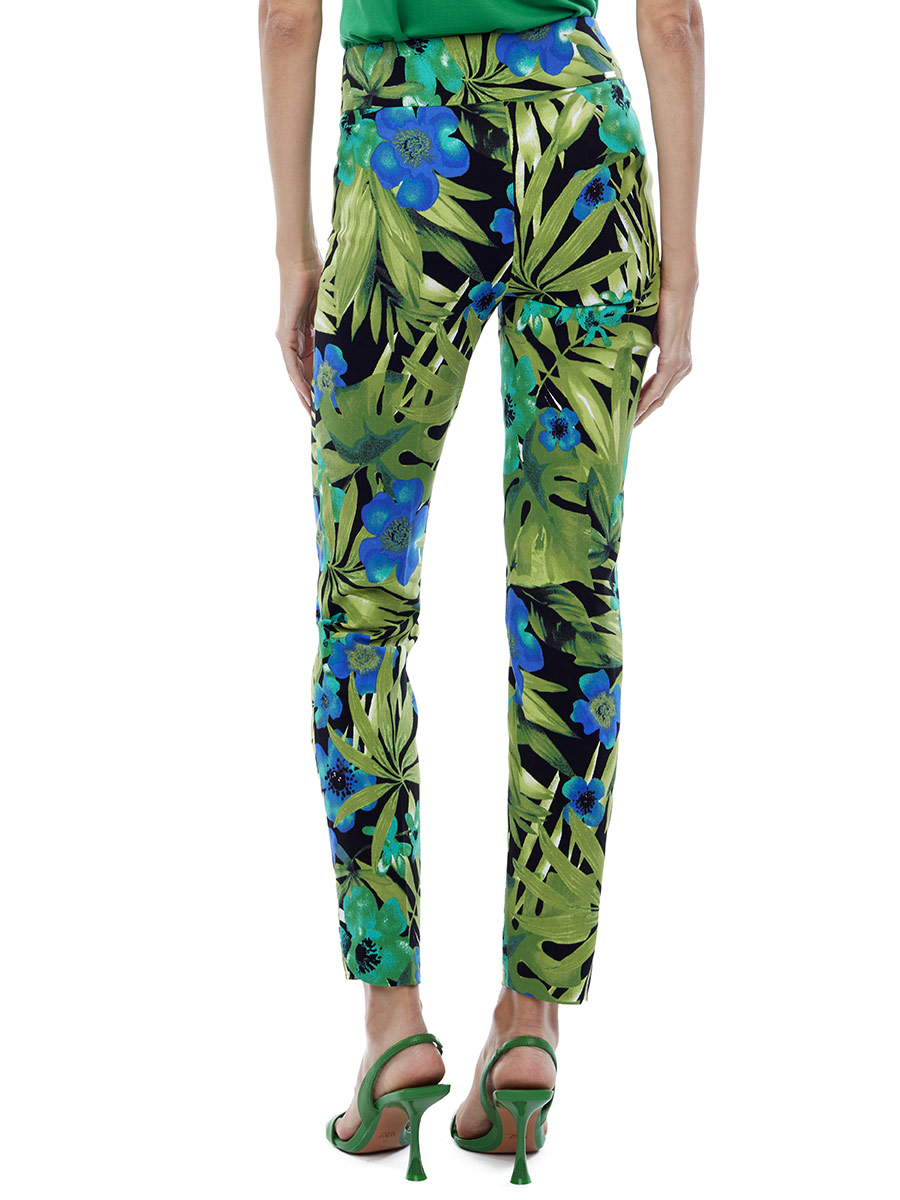 UP ankle pants 67751 comfortable Maui print pull-on waist and
