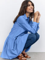 Soya Concept dress 18371 long sleeves blue