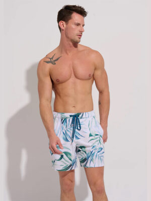 Everyday Sunday jersey shorts ESBEAM01006 printed stretchy and comfortable white combo