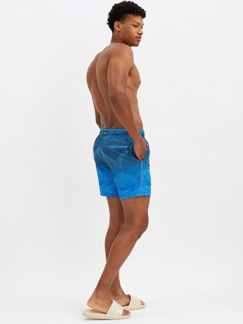 Point Zero 7065329 stretch and comfortable swim shorts printed blue color