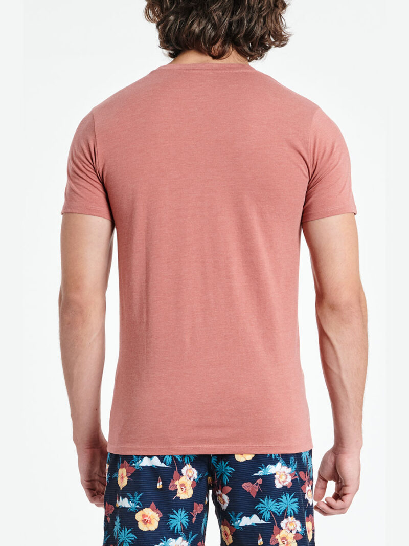 Northcoast M01133 short sleeve t-shirt with 1 pocket brick color