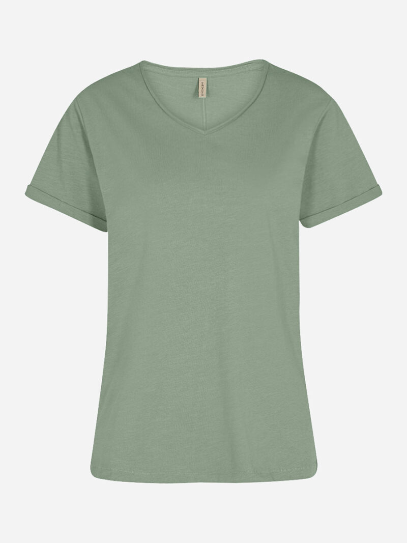 T-shirt Soya Concept PS-24837 manches courte couleur vert
