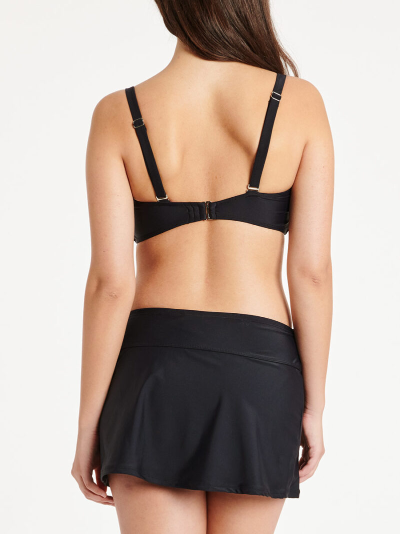 Top maillot bikini Nass-Eau W01179 avec armature et bretelles amovibles couleur noir