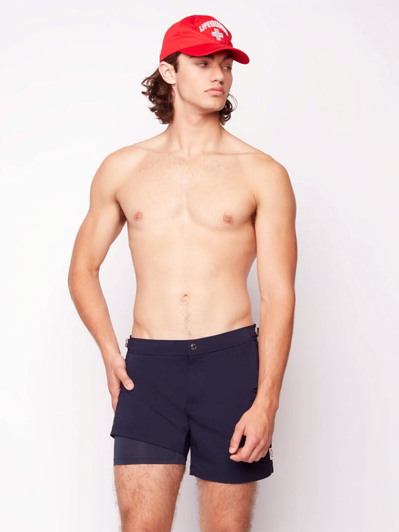 shPublic Beach PB5602 swim shorts with integrated shorts navy color
