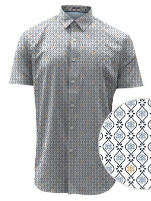 Point Zero shirt 7064445 short sleeves printed flower patterns white background