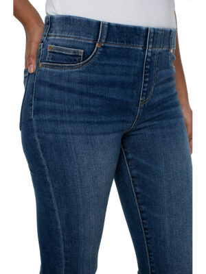 Liverpool jeans LM7065F88-FOWLER skinny cropped medium indigo color
