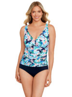 Penbrooke 1 piece swimsuit 60200057 printed D cup with tummy control