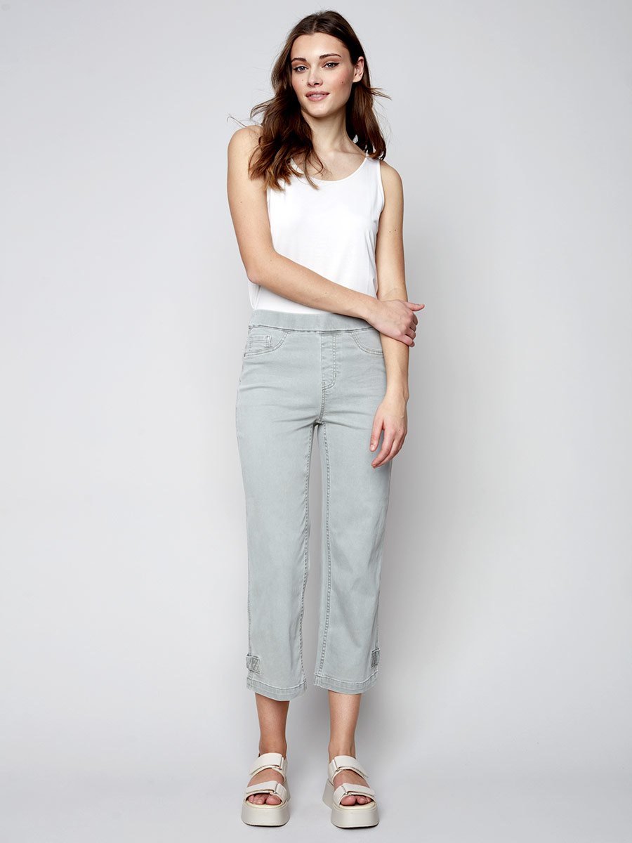 Charlie B ankle pants C5404-618A stretch and pull-on