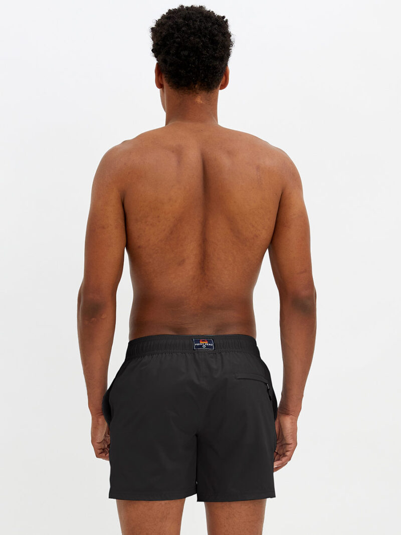 Short maillot Point Zero 7065299 tissus extensible et confortable avec poches zip couleur noir
