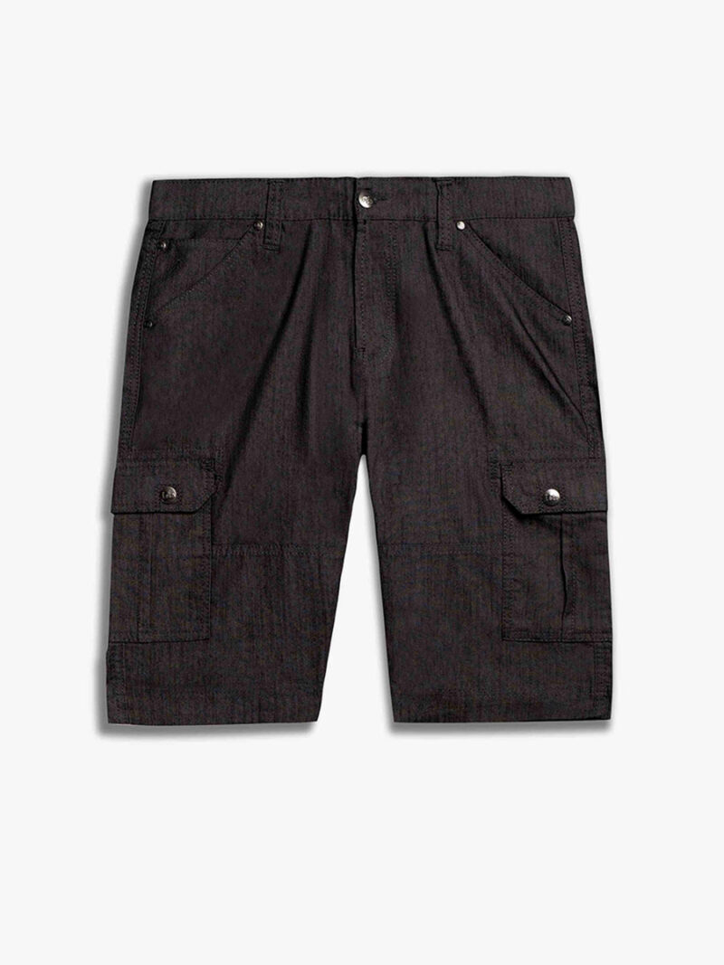 Bermuda Lois jeans Enrique 1762770000 en twill extensible et confortable couleur charbon