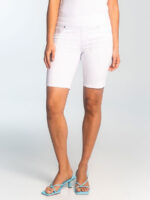Lois  bermuda shorts 2905-7770-85 pull-on stretch with slimming panel white color
