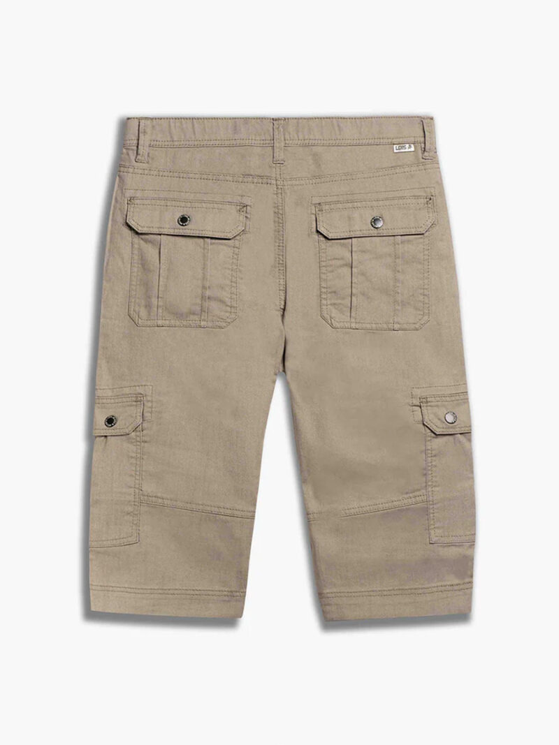 Capri cargo Lois jeans Lucas 1815770000 en denim extensible et confortable couleur sable