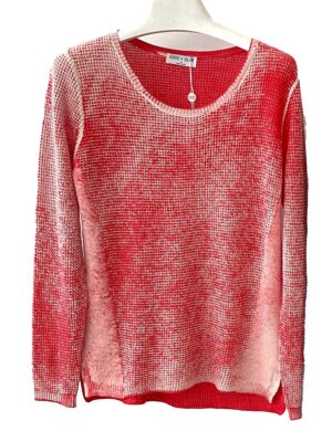 Chandail CyC 231-1520 manches longues en tricot rouge