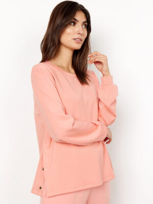 Sweatshirt Soya Concept 2S-26099 doux et confortable couleur corail