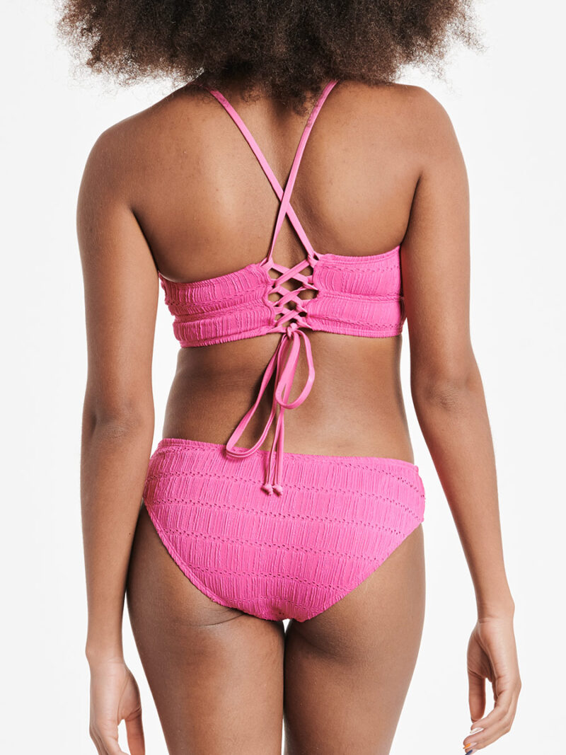 Haut maillot bikini Mandarine MCBEAW01119 Texturé Mix and Match couleur rose
