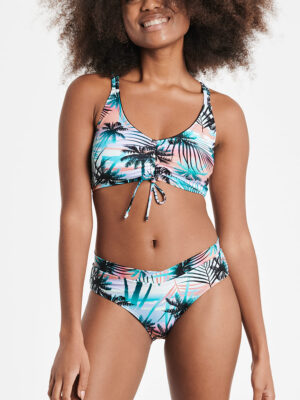 Mandarine bikini top MCBEAW01247 Mix and Match palm print