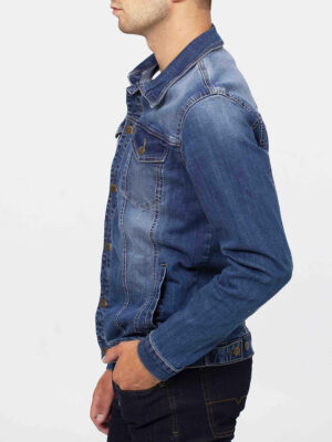 Jacket Jeans Lois Jeans 5815-6340-20 en denim extensible et confortable couleur bleu lavé à la pierre