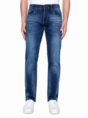Jeans Projek Raw 142405 coupe Baru régulière en denim extensible et confortable couleur indigo foncé