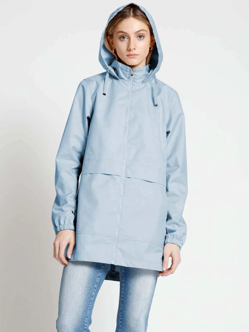 Point Zéro coat 8068510 waterproof with hood light blue