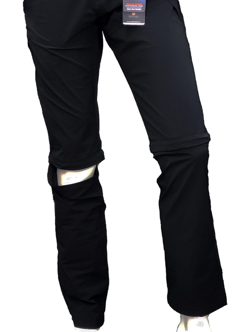 Point Zero 7859312 zip-off 2 in 1 ultra comfortable and stretchy capri pants black color