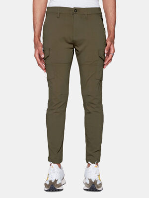 Pantalon cargo Projek Raw 142102 extensible et confortable olive color