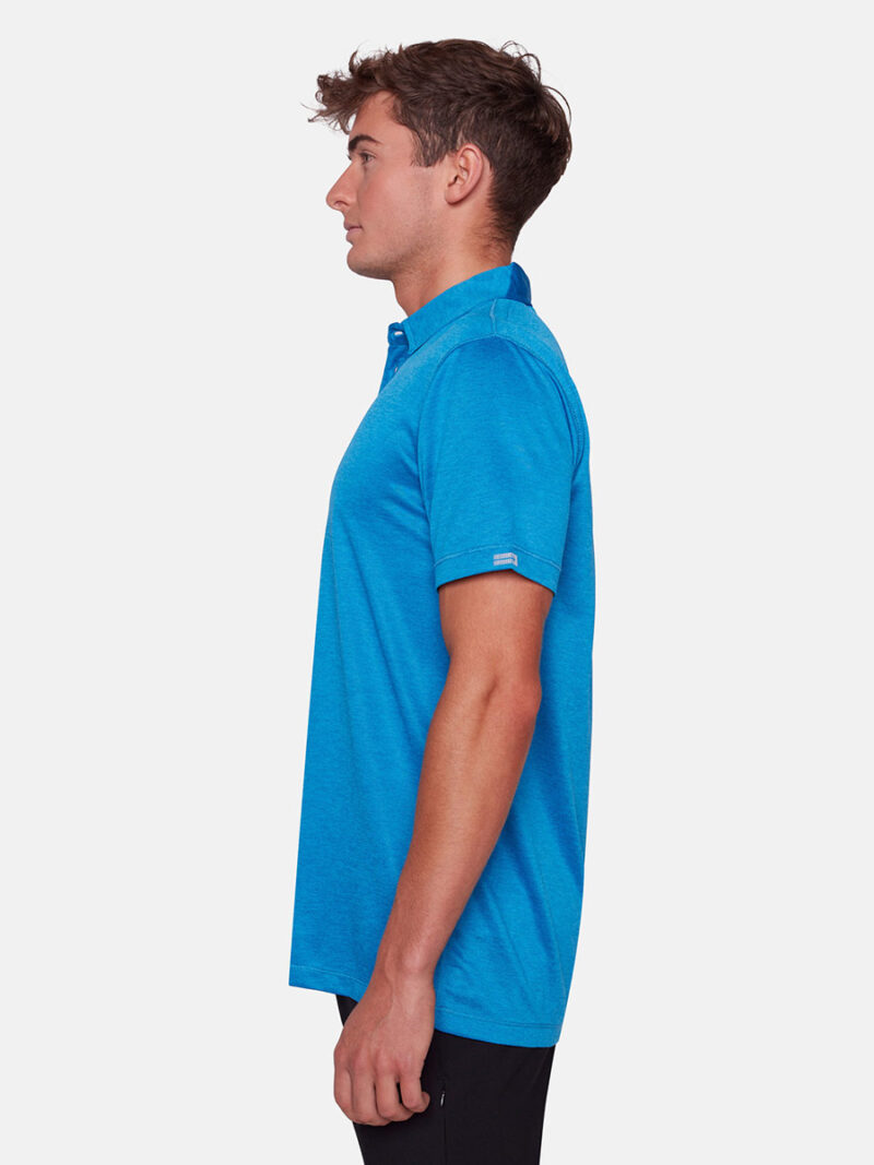 Projek Raw Polo PPS23350 short sleeves in soft and stretchy fabric blue color