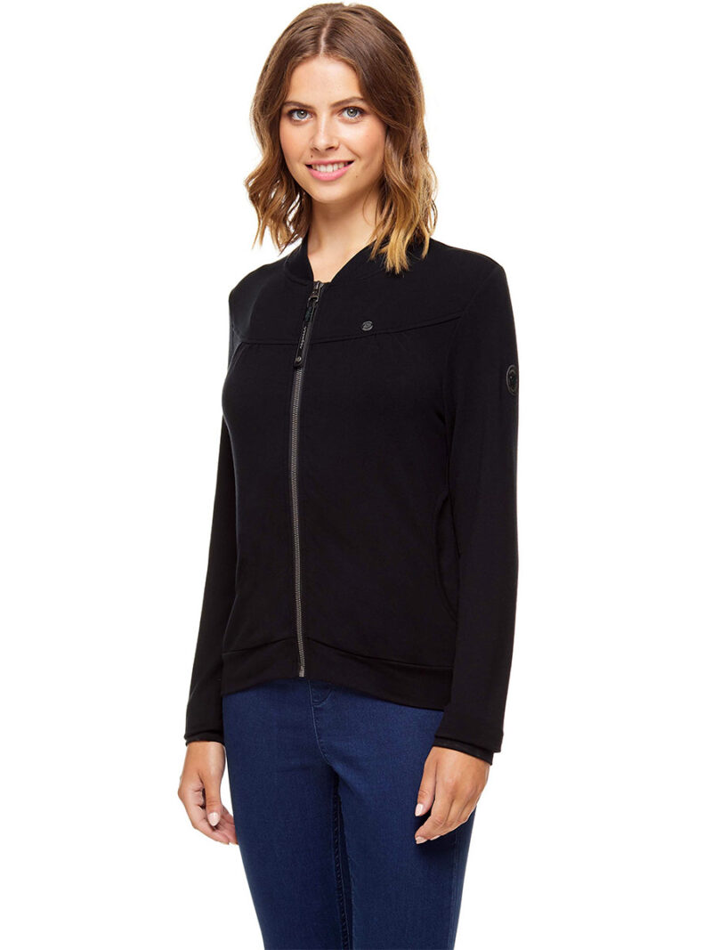 Ragwear Zip cardigan Sweatshirt Kenia 2331-30010 black color