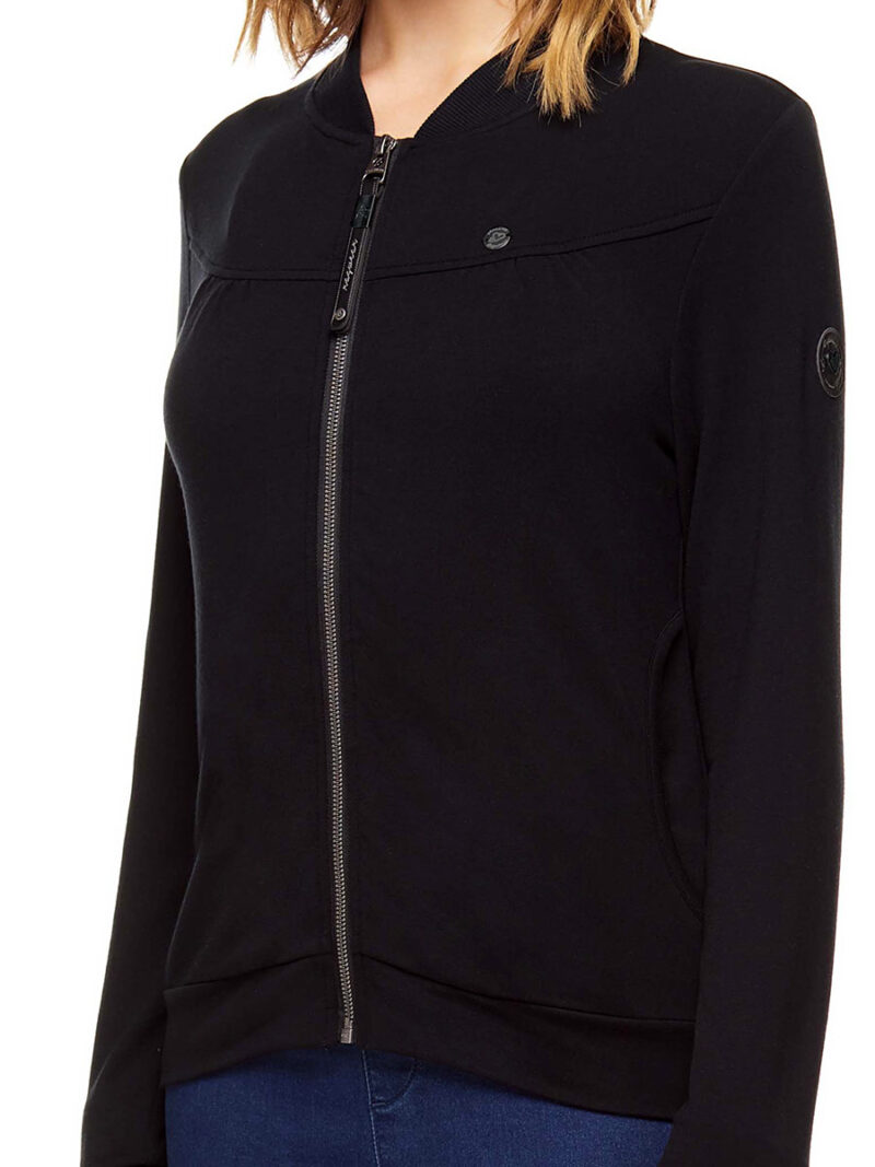 Ragwear Zip cardigan Sweatshirt Kenia 2331-30010 black color