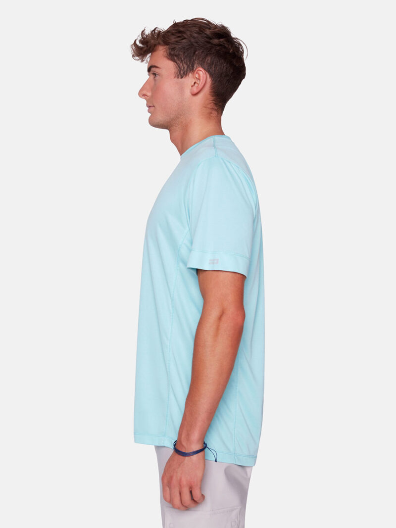 T-shirt Projek Raw PPS23302 en tissu doux, extensible et texturé couleur bleu ciel