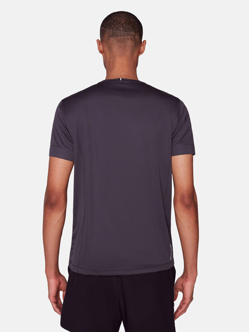 T-shirt Projek Raw PPS23302 en tissu doux, extensible et texturé couleur charbon