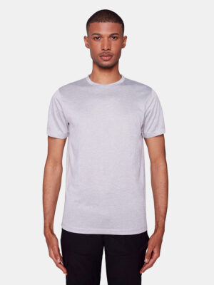 T-shirt Projek Raw PPS23317 en tissu doux et extensible gris pâle