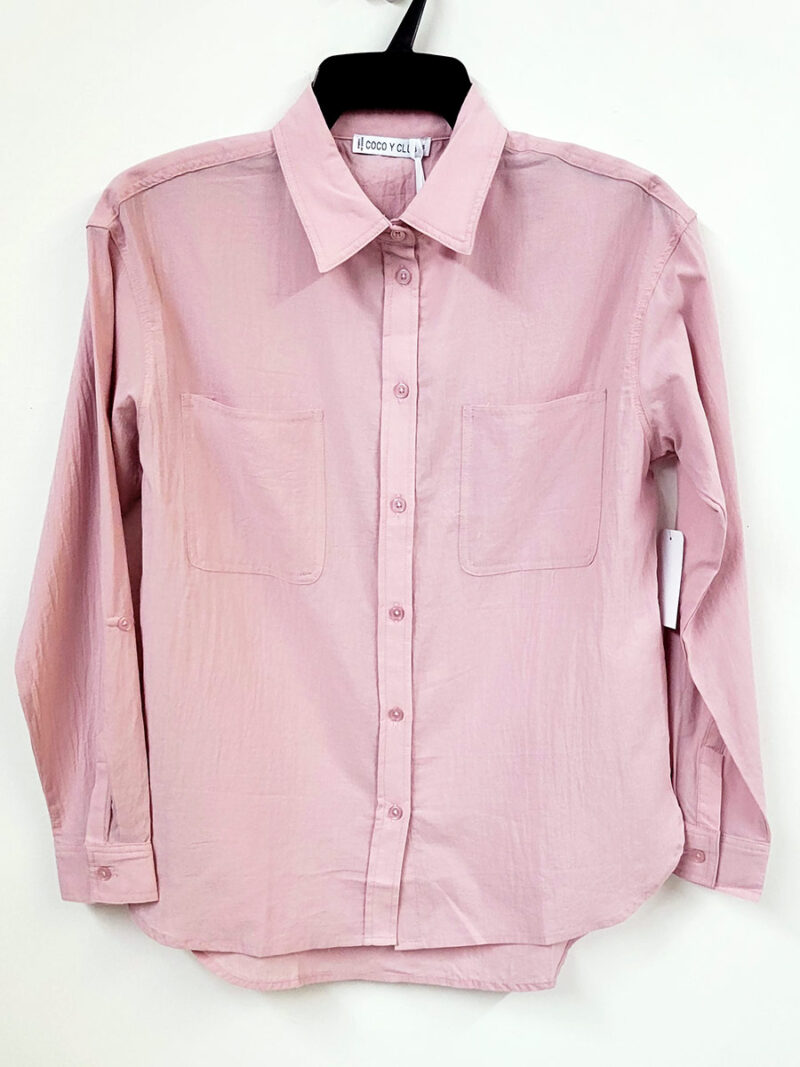 Blouse CyC 231-1829 manches convertibles rose