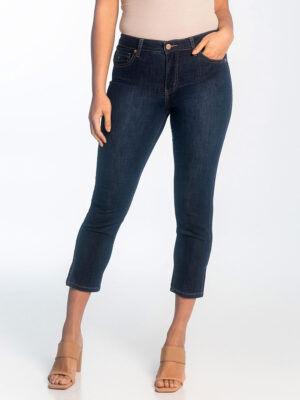 Jeans Lois 2145-6940-79 longueur 7/8 en denim extensible et confortable bleu foncé