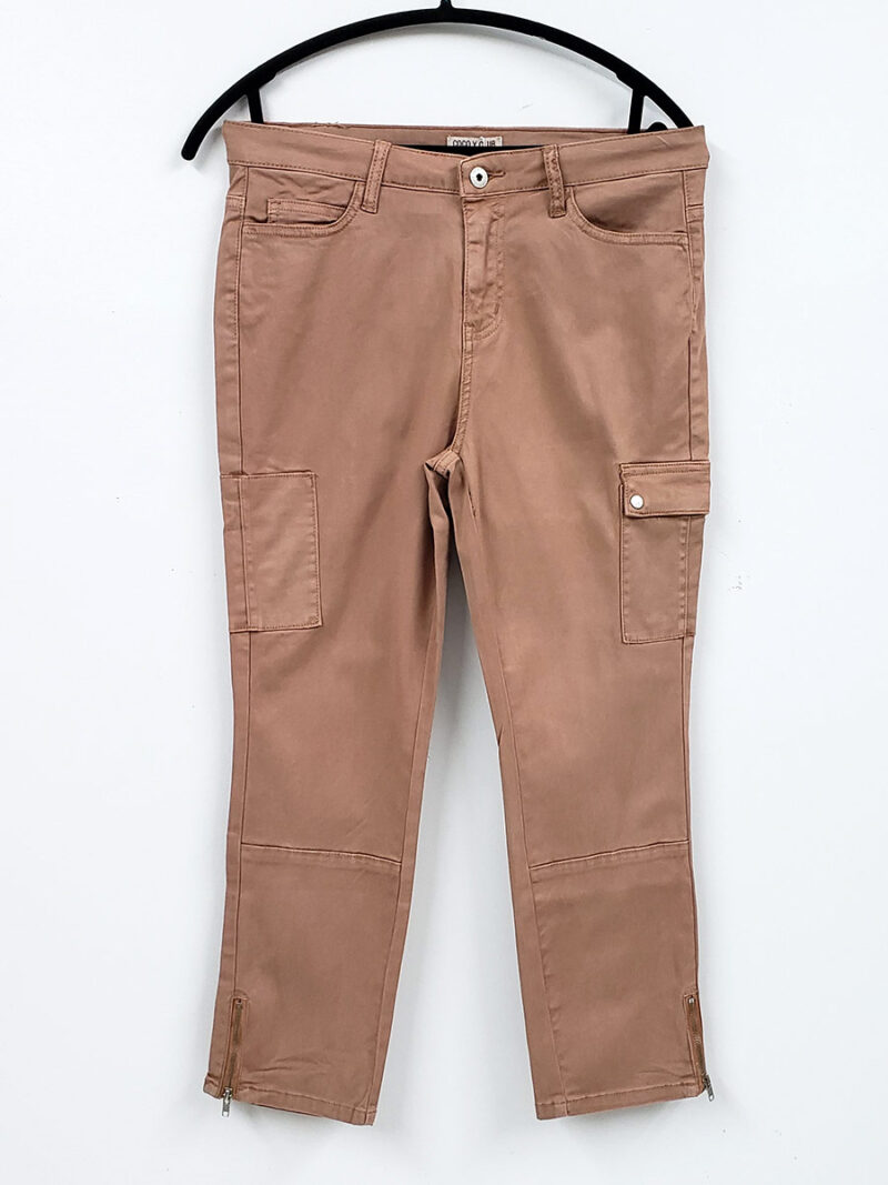Pantalon CYC 231-1310 cargo 7/8 extensible et confortable couleur brun