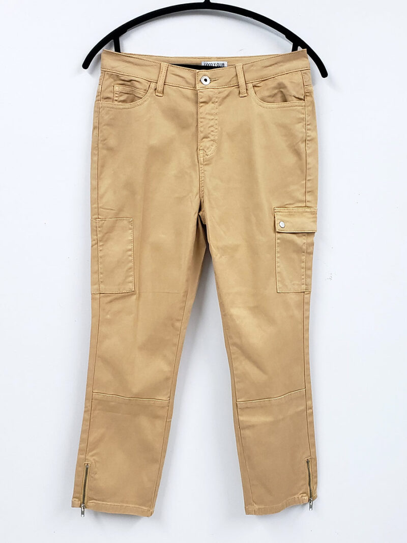 Pantalon CYC 231-1310 cargo 7/8 extensible et confortable couleur vanille